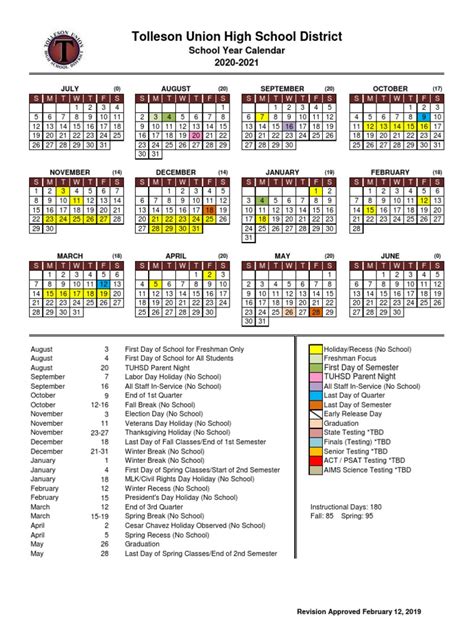 Tphs Calendar